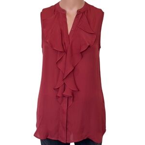 Reiss Elias Ruffle Blouse